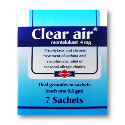 CLEAR AIR 4 MG ( MONTELUKAST ) 7 SACHETS